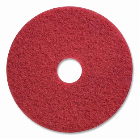 COASTWIDE PROFESSIONAL Buffing Floor Pads, 17" Diameter, Red, 5PK CW22985/BPR2298